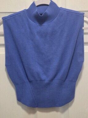 Pilcro Blue Knit Sweater Vest
